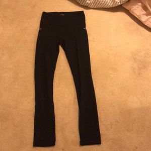 athleta girls black leggings